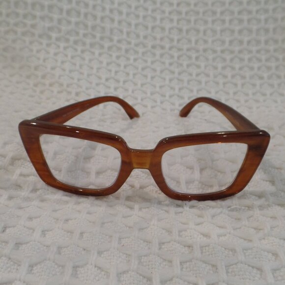 RYAN SIMKHAI Denver Blue Light Blocking Brown Frame Reading Glasses 1.75 - Picture 1 of 5